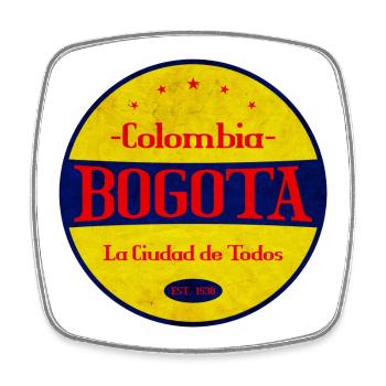 Bogota - Magnet carré - blanc - Devant