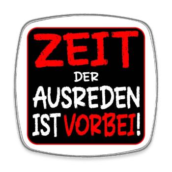 EIGENVERANTWORTUNG AUSREDEN - Viereckiger Kühlschrankmagnet - Weiß - Vorne