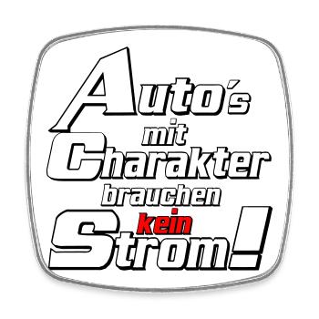 Auto Tuning Schrauber Kult Auto mit charakter (25) - Viereckiger Kühlschrankmagnet - Weiß - Vorne