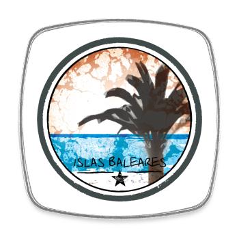 Islas Baleares - Viereckiger Kühlschrankmagnet - Weiß - Vorne