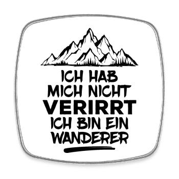 Wandern Bergwanderung Wanderer Statement Wanderung - Viereckiger Kühlschrankmagnet - Weiß - Vorne