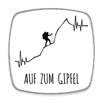 Bergsteigen Wandern Statement Berge Bergwanderung - Viereckiger Kühlschrankmagnet - Weiß - Vorne