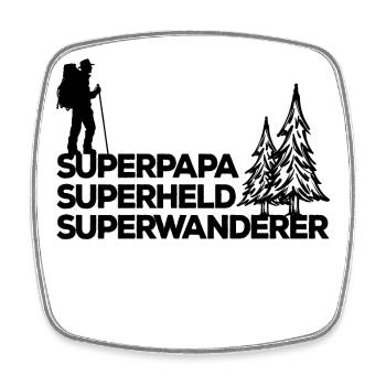Bergwanderung Wanderer Wandern Statement Wanderung - Viereckiger Kühlschrankmagnet - Weiß - Vorne