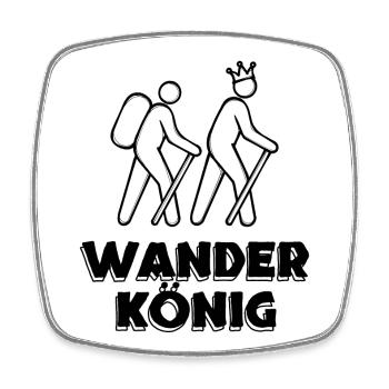 Klettersteig Wandern Wanderer Wanderwege Statement - Viereckiger Kühlschrankmagnet - Weiß - Vorne
