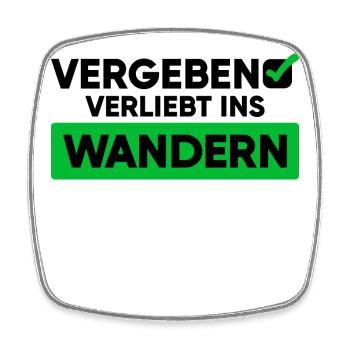 Wandern Wanderung Statement Wanderer Bergwanderung - Viereckiger Kühlschrankmagnet - Weiß - Vorne