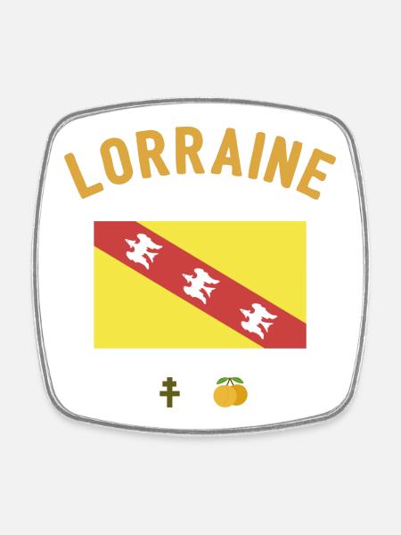 Lorraine - Square fridge magnet - white
