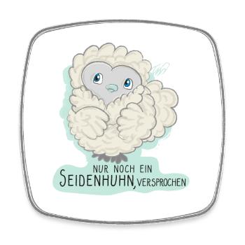 Lioba Seidenhuhn - Viereckiger Kühlschrankmagnet - Weiß - Vorne