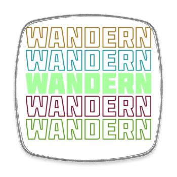 Wandern Bergsteigen Statement Wanderer Natur Berge - Viereckiger Kühlschrankmagnet - Weiß - Vorne