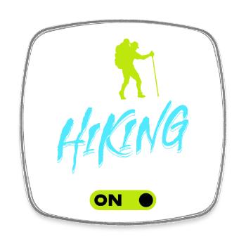 Glacier Hiking Hikers Mountains Statement Tours - Square fridge magnet - white - Front