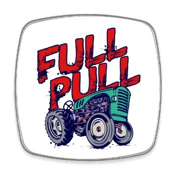 Agriculture dit agriculteur de tracteurs agricoles - Magnet carré - blanc - Devant