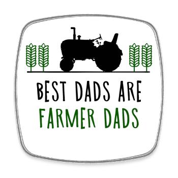 Field Statement Tractor Vehicle Motor Vehicle - Square fridge magnet - white - Front