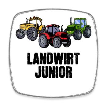 Jungbauer Statement Landmaschinen Feld Traktor - Viereckiger Kühlschrankmagnet - Weiß - Vorne