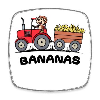 Landwirt Spruch Traktor Kraftfahrzeug Ackerbau - Viereckiger Kühlschrankmagnet - Weiß - Vorne