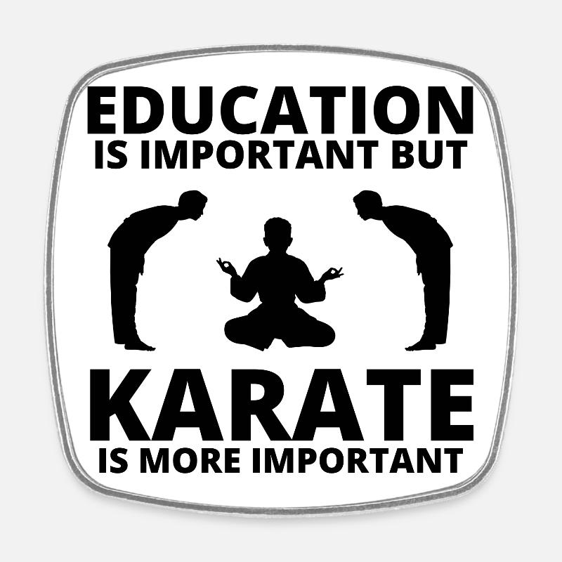 karaté, fan de karaté, cours de karaté - Magnet carré - blanc