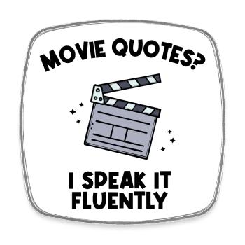 Film Schauen Movies Statement Kino Filme Theater - Viereckiger Kühlschrankmagnet - Weiß - Vorne