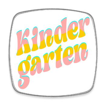 Kindergarten Erzieherin - EINGEWÖHNUNGSWOCHEN - Viereckiger Kühlschrankmagnet - Weiß - Vorne