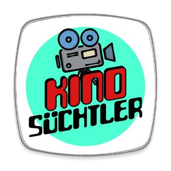 Kino Kinoabend Movies Film Schauen Statement - Viereckiger Kühlschrankmagnet - Weiß - Vorne