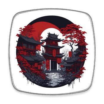 Quartier chinois - Magnet carré - blanc - Devant