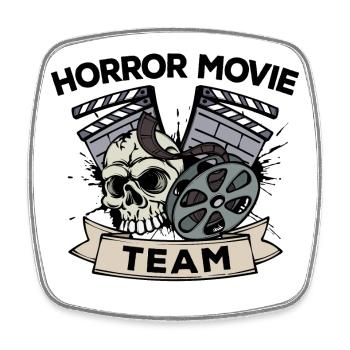 Theatre Movies Team Saying Movies Cinema Night Series - Magnet carré - blanc - Devant