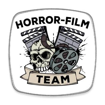 Cinema Night Statement Team Movies Theatre Films - Magnet carré - blanc - Devant