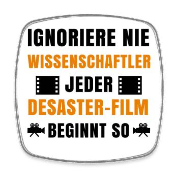 Binge Watching Filme Kino Movies Statement Kamera - Viereckiger Kühlschrankmagnet - Weiß - Vorne