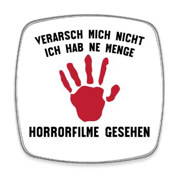 Filme Movies Kino Theater Filmabend Film Schauen - Viereckiger Kühlschrankmagnet - Weiß - Vorne