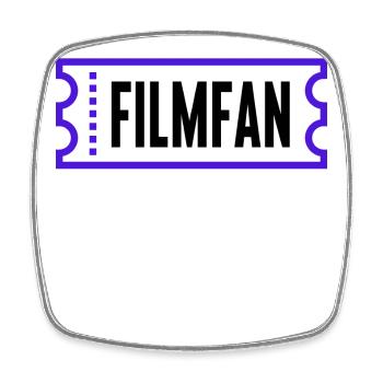 Filme Movies Statement Binge Watching Kino Cineast - Viereckiger Kühlschrankmagnet - Weiß - Vorne