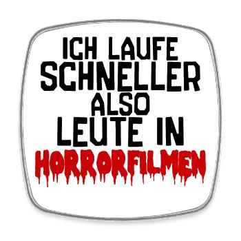 Fernsehabend Statement Movies Kino Nacht Filme - Viereckiger Kühlschrankmagnet - Weiß - Vorne