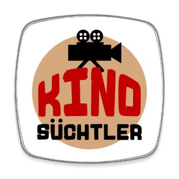 Kino Kamera Movies Statement Theater Filmabend - Viereckiger Kühlschrankmagnet - Weiß - Vorne