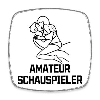 Schauspieler Statement Movies Filme Kino Nacht - Viereckiger Kühlschrankmagnet - Weiß - Vorne