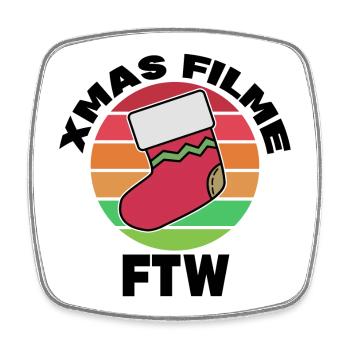 Movies Streaming Movie Night Statement Theatre - Square fridge magnet - white - Front