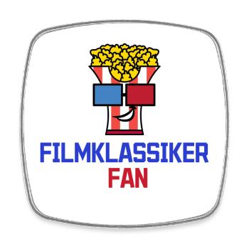 Fernsehabend Movies Popcorn Statement Kino Nacht - Viereckiger Kühlschrankmagnet - Weiß - Vorne