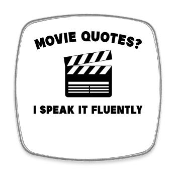 Cinema Theatre Statement Movies Cinema Night Streaming - Square fridge magnet - white - Front