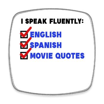 Films, Star de cinéma, Déclaration, Films, Cinéma, Nuit, Séries - Magnet carré - blanc - Devant