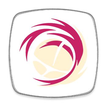 Volleyball - Viereckiger Kühlschrankmagnet - Weiß - Vorne