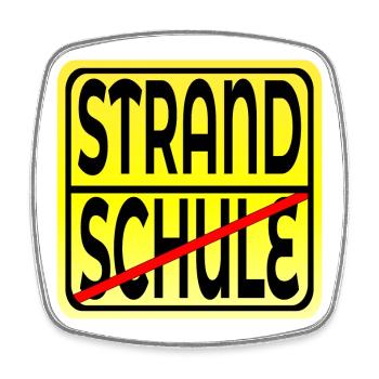 SCHULE ABSCHLUSS FERIENBEGINN - Viereckiger Kühlschrankmagnet - Weiß - Vorne