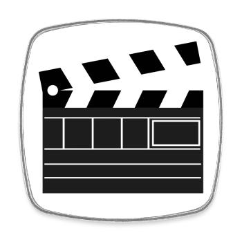 Films Théâtre Streaming Films Caméra Soirée cinéma - Magnet carré - blanc - Devant