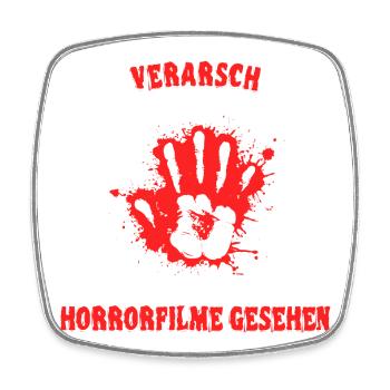 Filme Movies Statement Filmabend Serien Kino Nacht - Viereckiger Kühlschrankmagnet - Weiß - Vorne