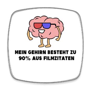 Déclaration de films Cinéma Regarder du cinéma en streaming - Magnet carré - blanc - Devant
