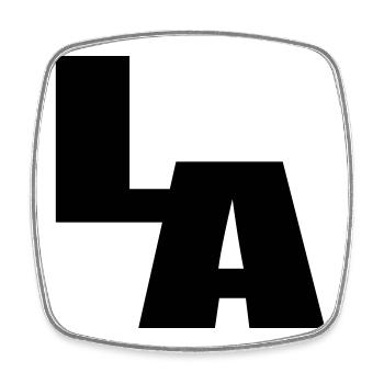 LOS ANGELES Kalifornien - Viereckiger Kühlschrankmagnet - Weiß - Vorne