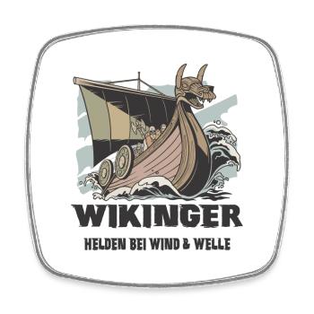 Wikinger Seefahrt Design - Viereckiger Kühlschrankmagnet - Weiß - Vorne
