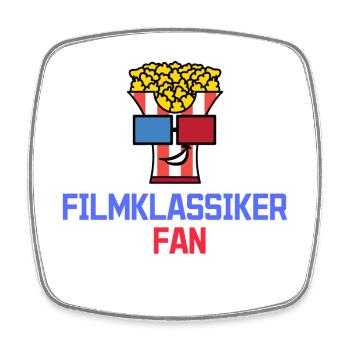 Kino Movies Theater Statement Popcorn Filmabend - Viereckiger Kühlschrankmagnet - Weiß - Vorne