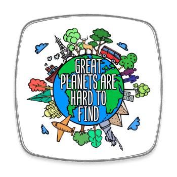 Tree Earth Planet Statement Nature Conservation Nature - Square fridge magnet - white - Front