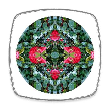 Nature Mandala Été à Nbg Johannis - Magnet carré - blanc - Devant