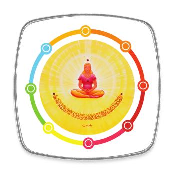 CreationLight Soul Balm - Sonja Ariel - Square fridge magnet - white - Front