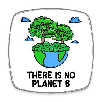 Planet Earth Environment Environmentalist Tree Statement - Square fridge magnet - white - Front