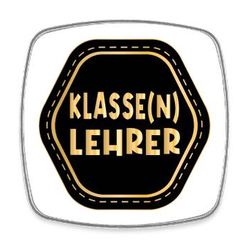 Geschenke für Klassenlehrer - LEHRER - Viereckiger Kühlschrankmagnet - Weiß - Vorne