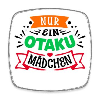 Otaku Statement Manga Anime Mädchen Comic Japan - Viereckiger Kühlschrankmagnet - Weiß - Vorne