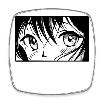 Animation Comic Manga Zeichentrick Anime Japon - Magnet carré - blanc - Devant