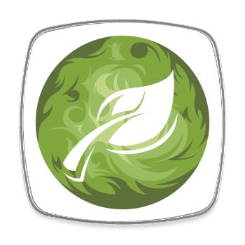 Leaf Nature Conservation Forest Leaves Symbol Colors - Square fridge magnet - white - Front